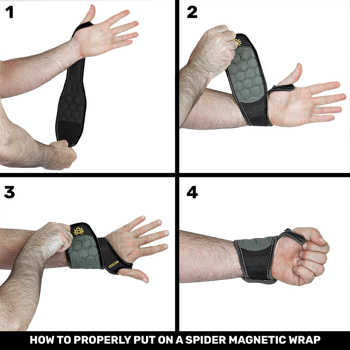 5045TH: Magnetic Wrist Wrap (BLACK)