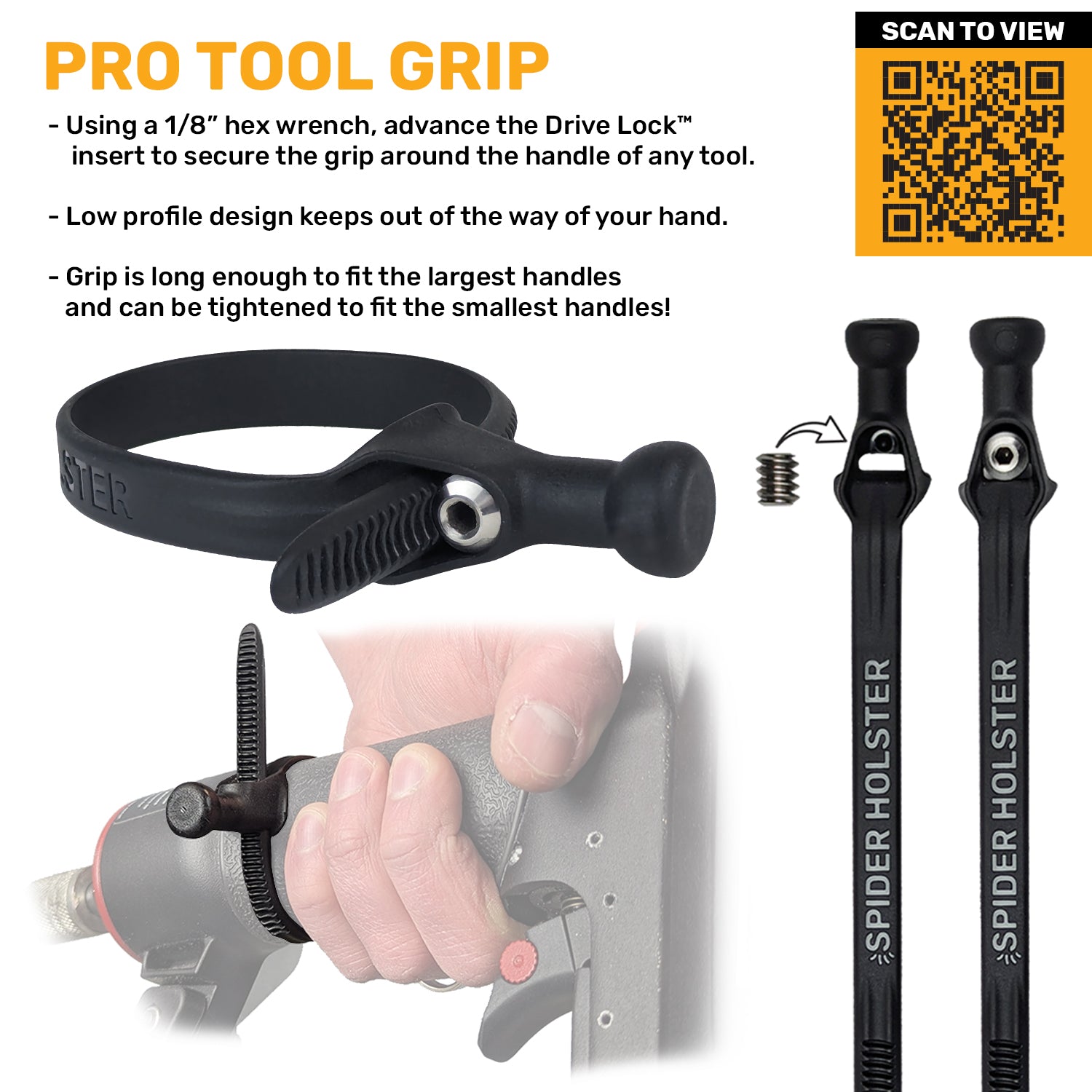 5105TH: Pro Tool Holster + 1 Grip + 1 Drill Pin