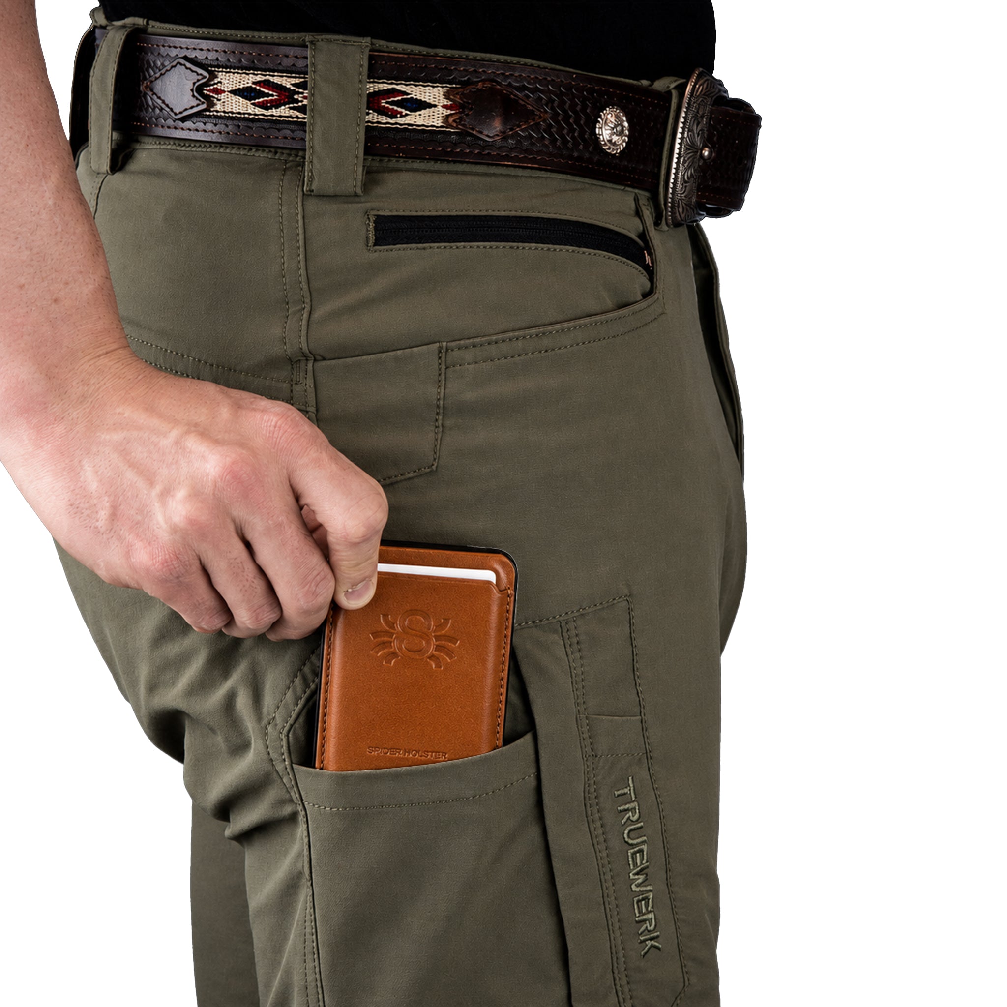 Spider Holster Leather Magnetic Wallet