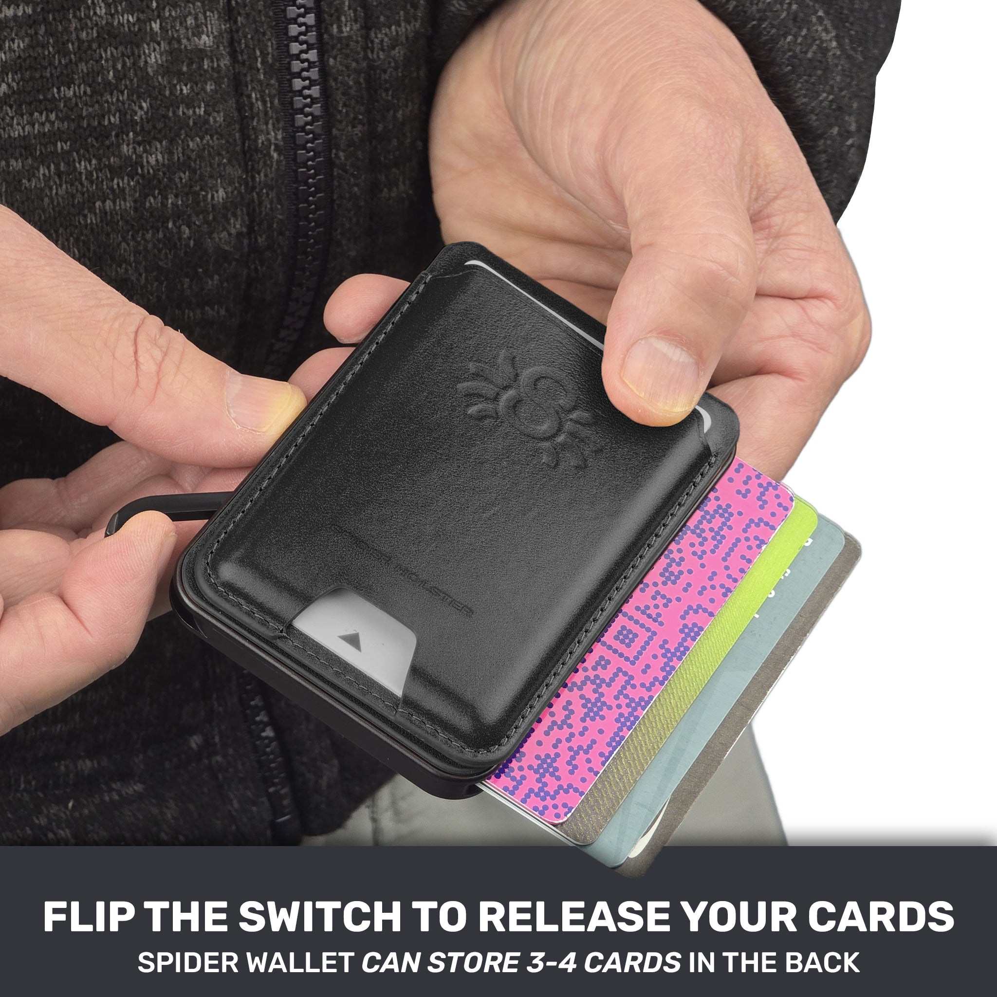 Spider Holster Leather Magnetic Wallet