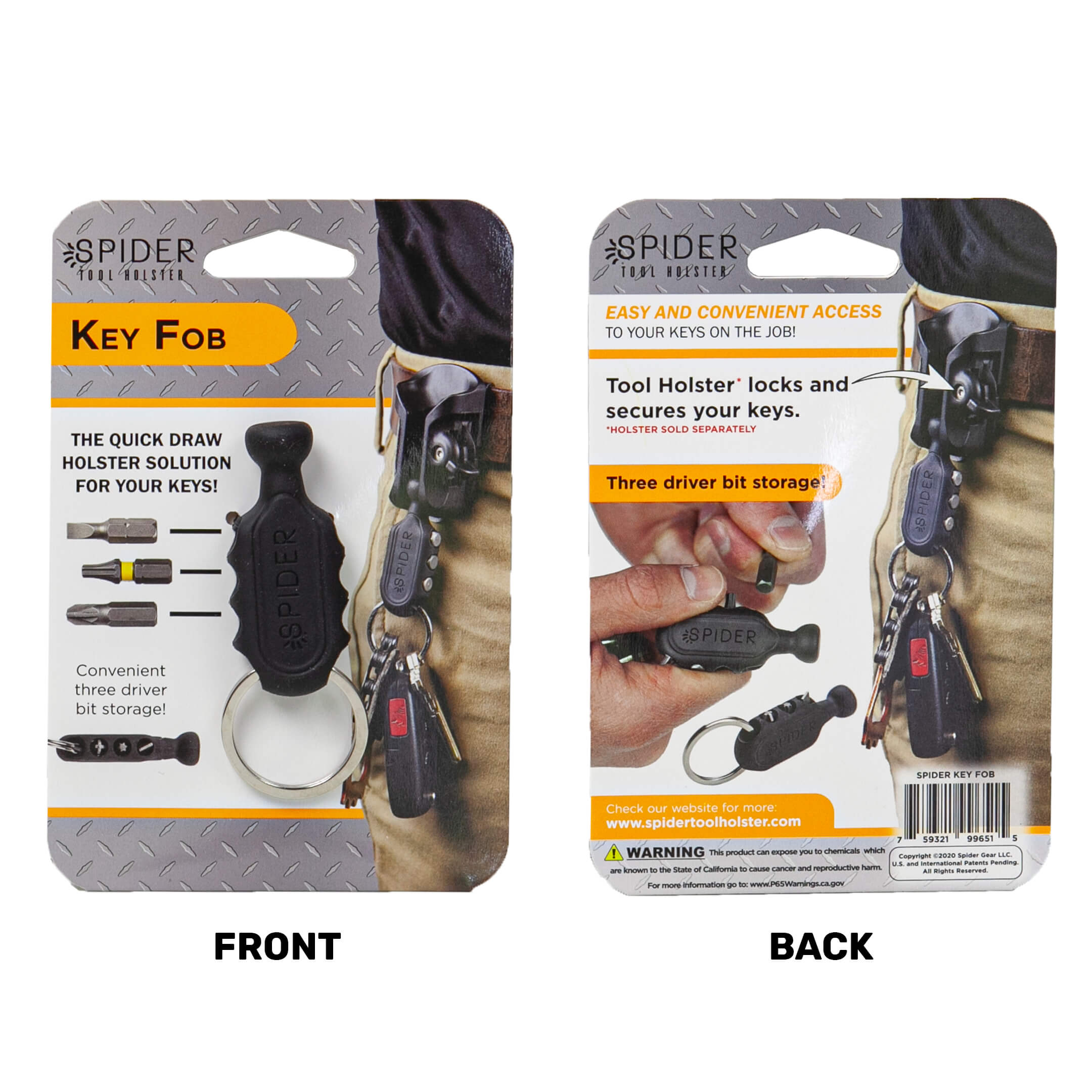 Key Fob - 1 Pack - Spider Tool Holster