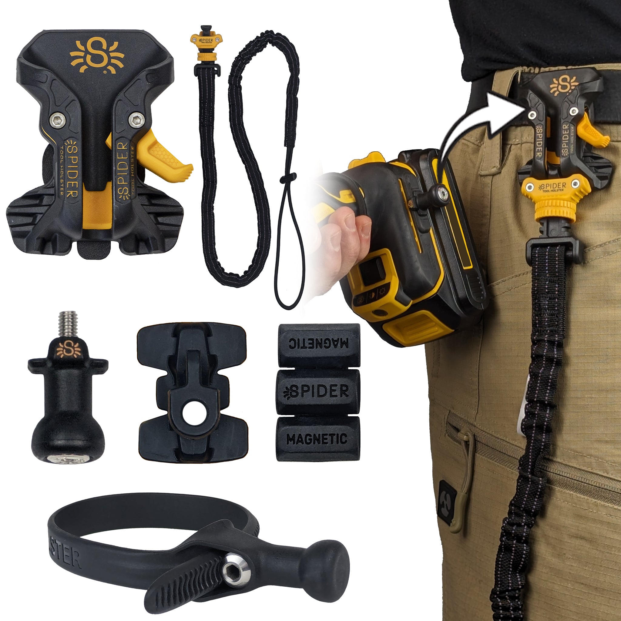 Spider Tool Holster - The quick-draw solution for carrying your tools!