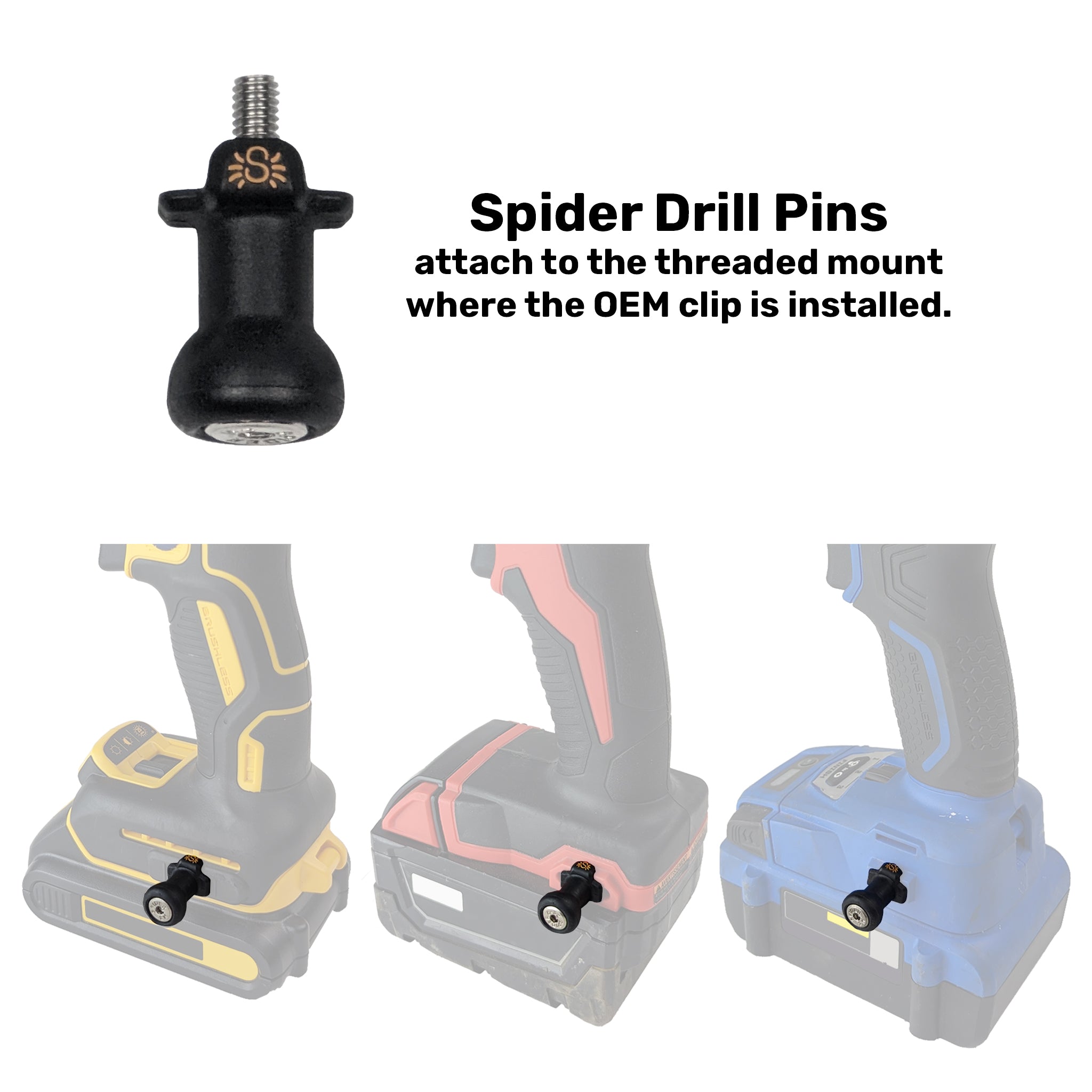 5115TH: Drill and Driver Pins - Pack of 3