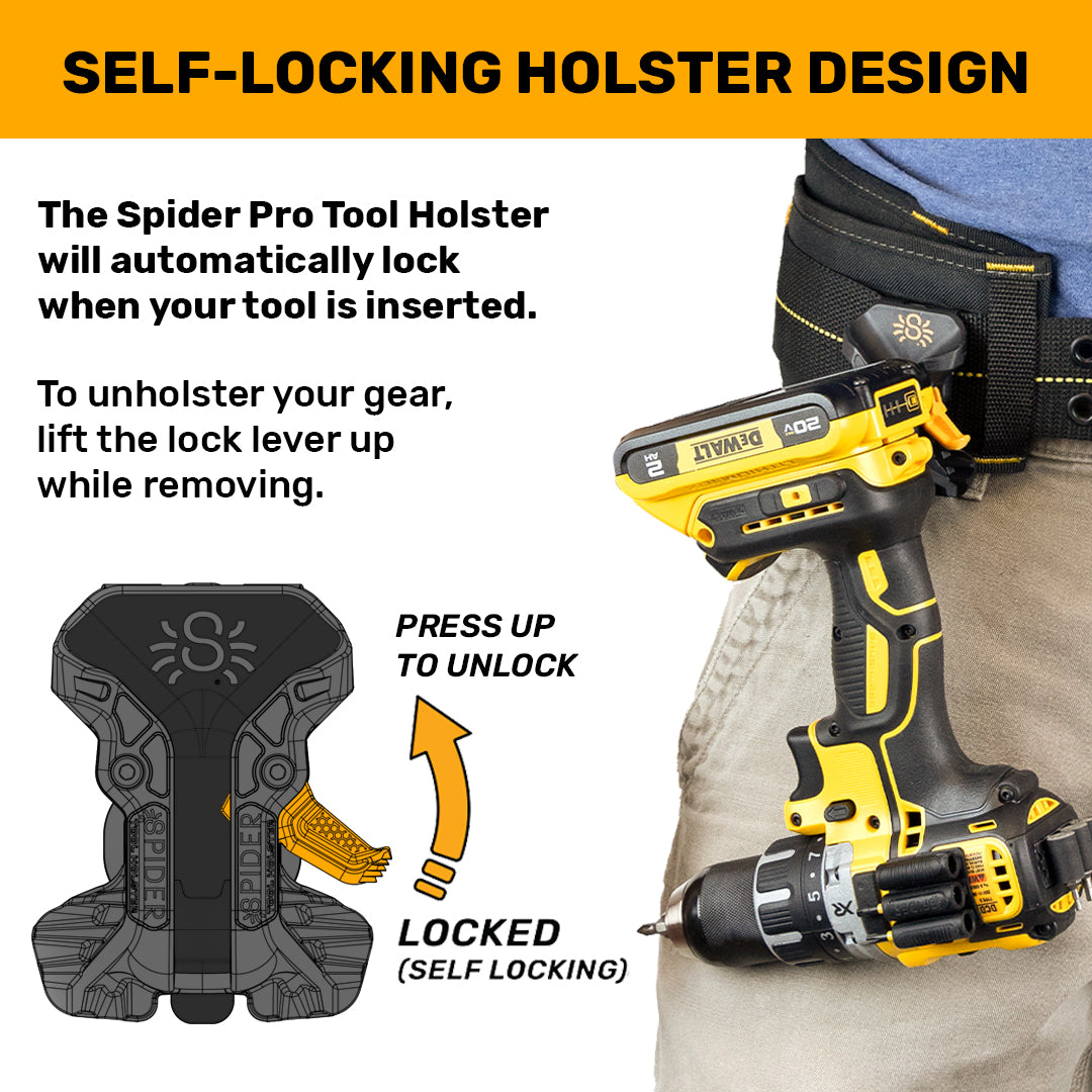 5105TH: Pro Tool Holster + 1 Grip + 1 Drill Pin