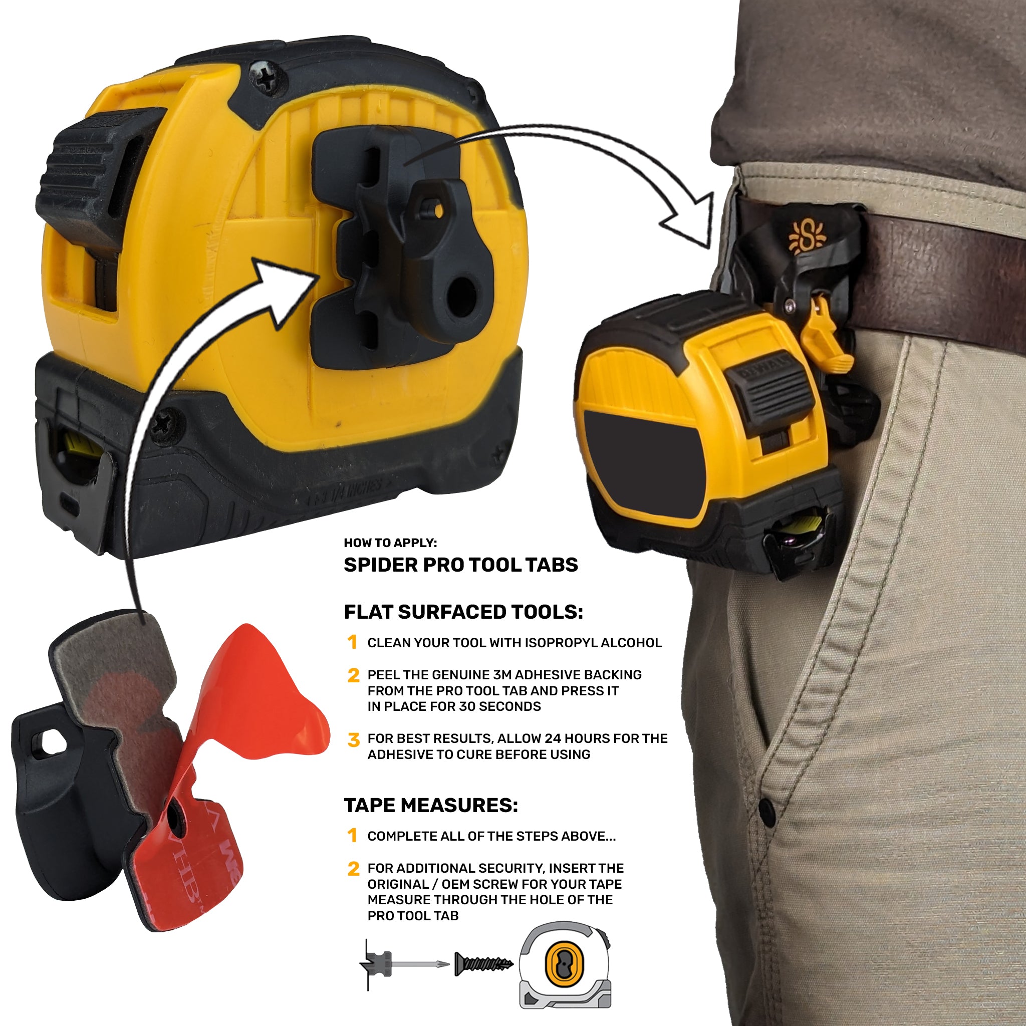 5160TH: Pro Tape Measure + Hammer Holster Kit