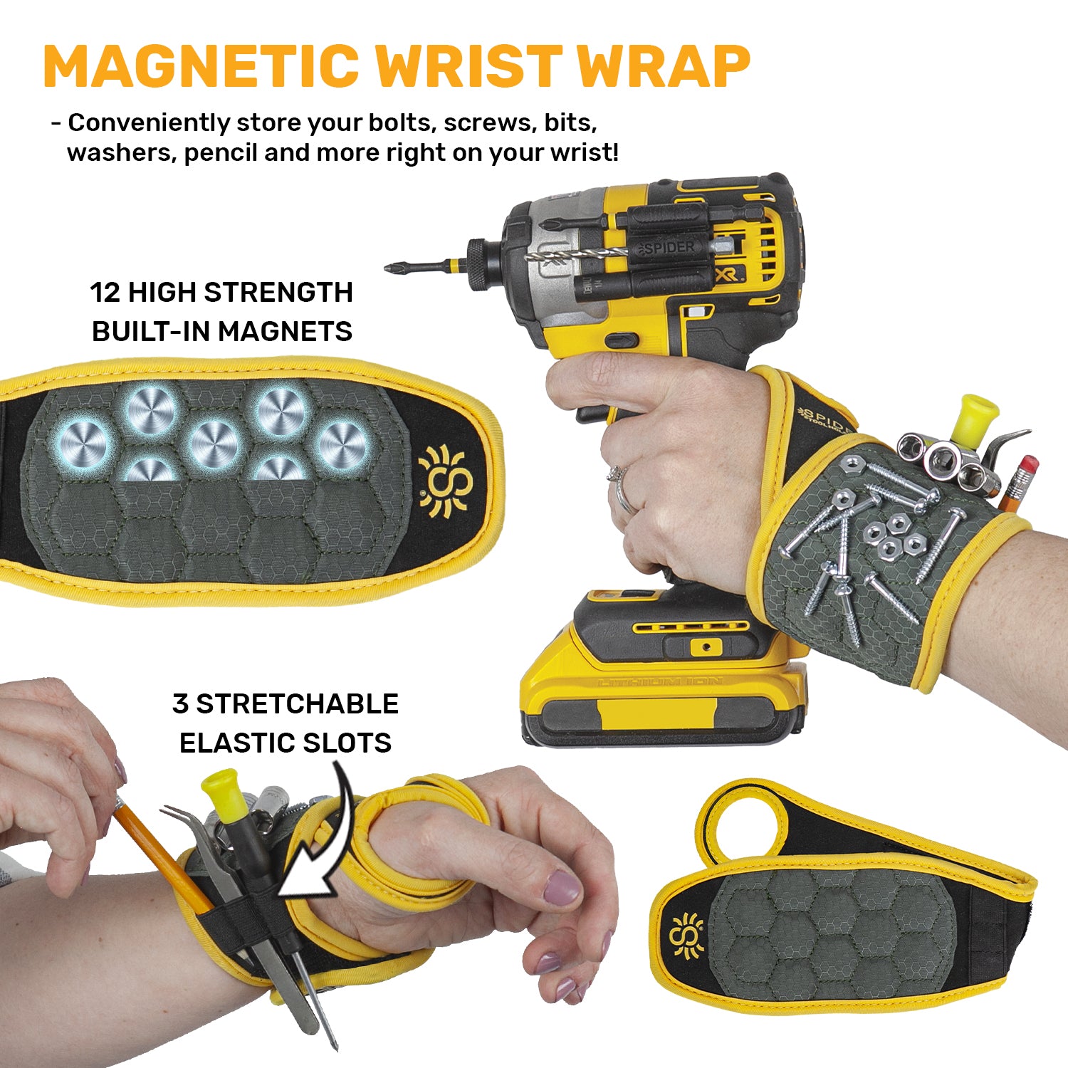 Magnetic Wrist Wrap (BLACK)