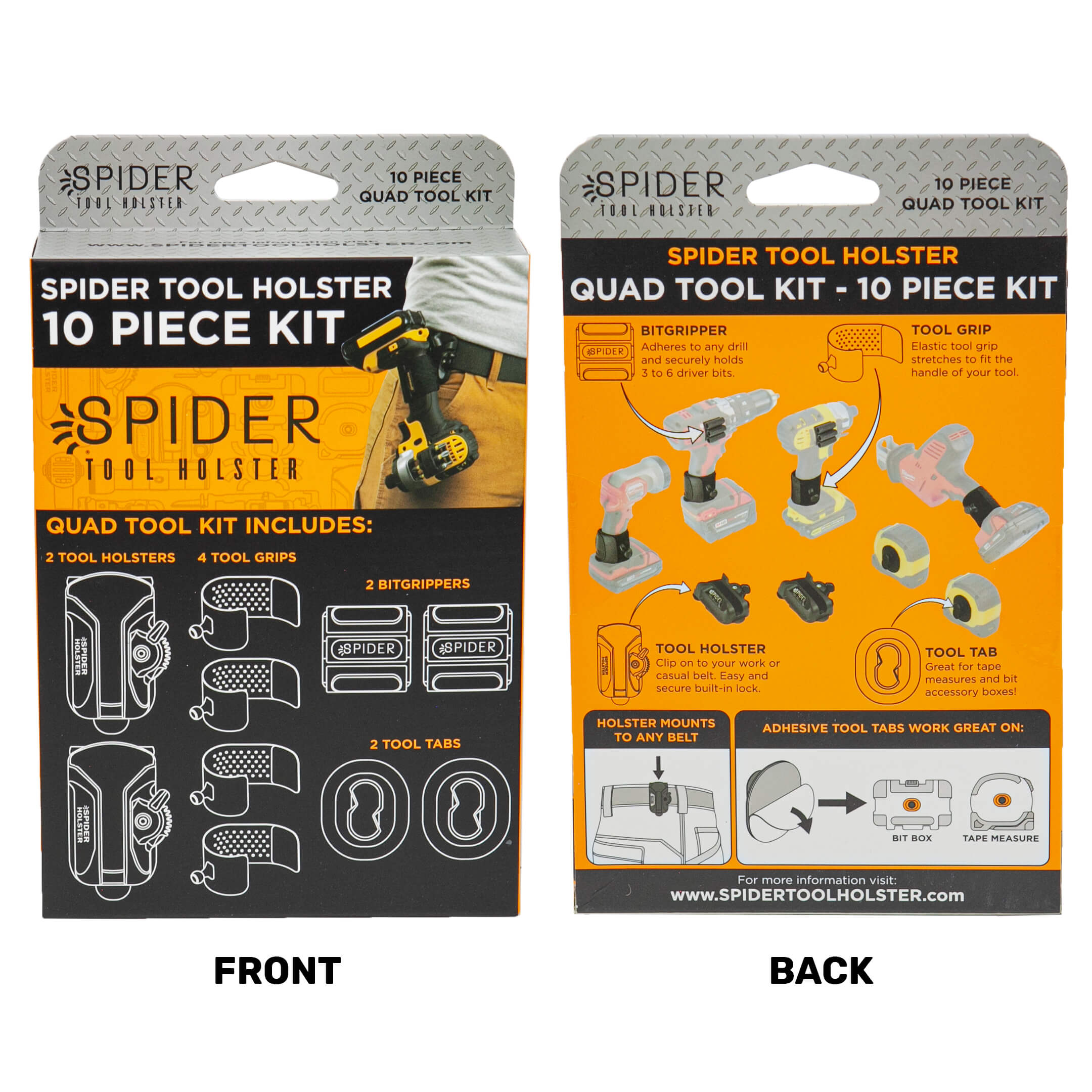 Quad Tool Kit - 10 Piece Kit - Spider Tool Holster