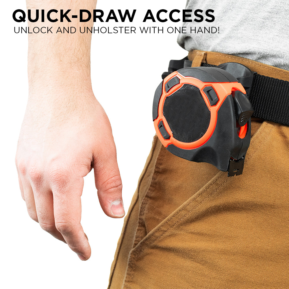 Tape measure clearance holster